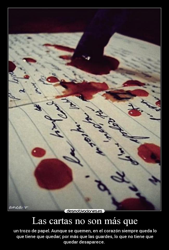 Las cartas no son más que -