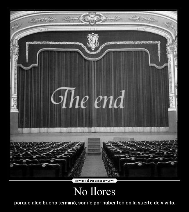 No llores -