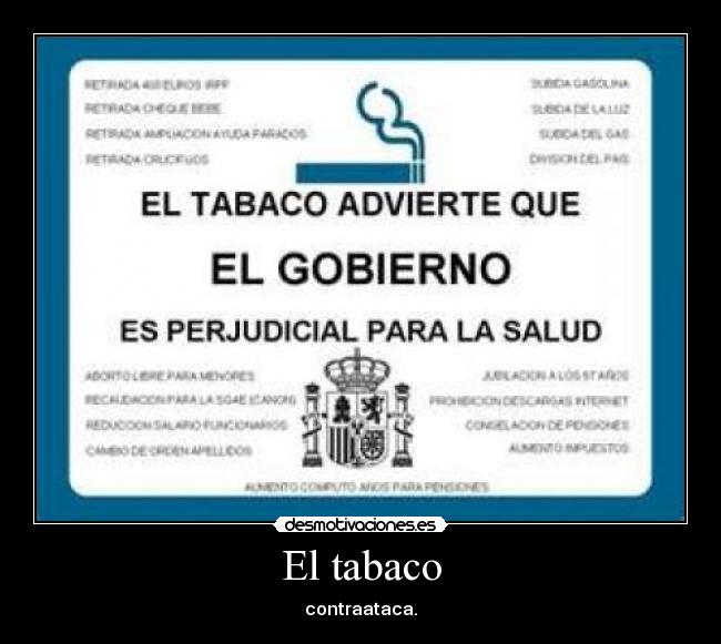 carteles tabaco desmotivaciones
