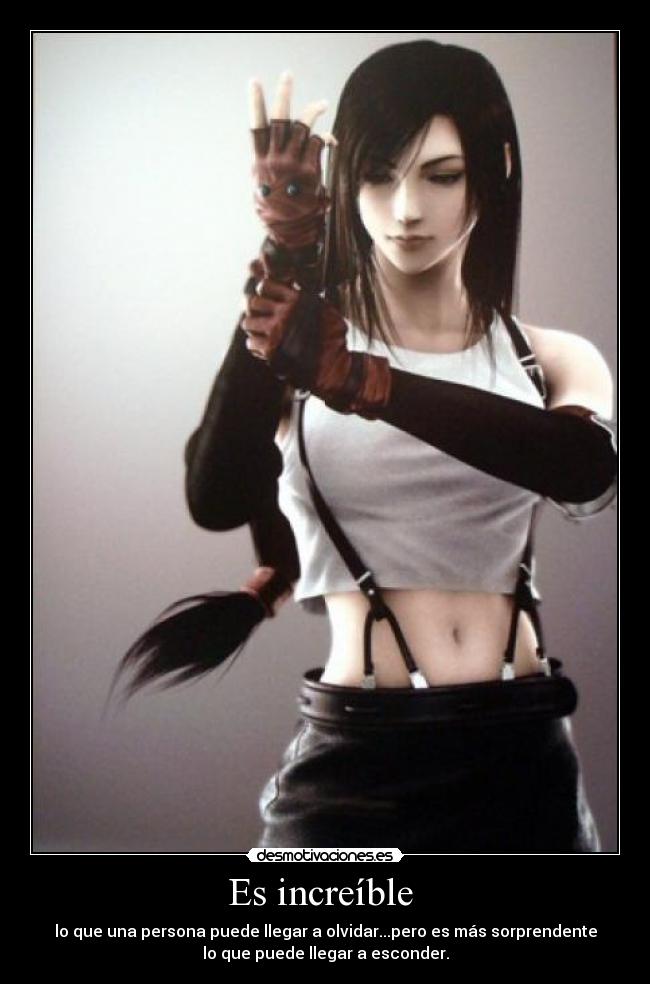 carteles tifa ffvii frase celebre desmotivaciones