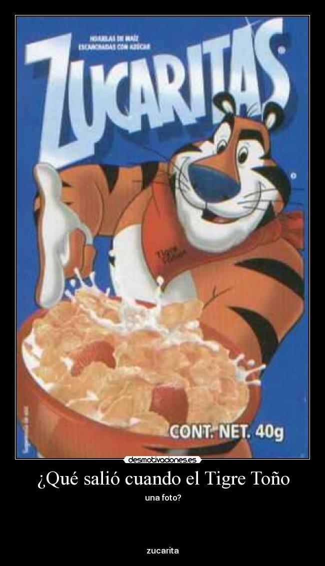 ¿Qué salió cuando el Tigre Toño - una foto?




zucarita