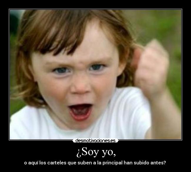 ¿Soy yo, - o aquí los carteles que suben a la principal han subido antes? 