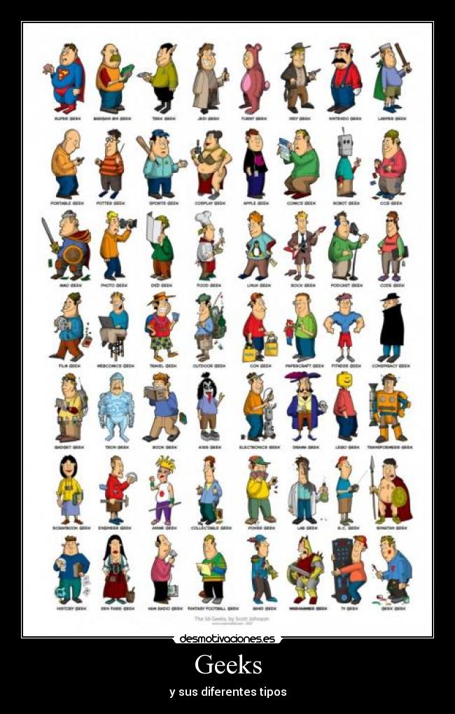 Geeks - y sus diferentes tipos