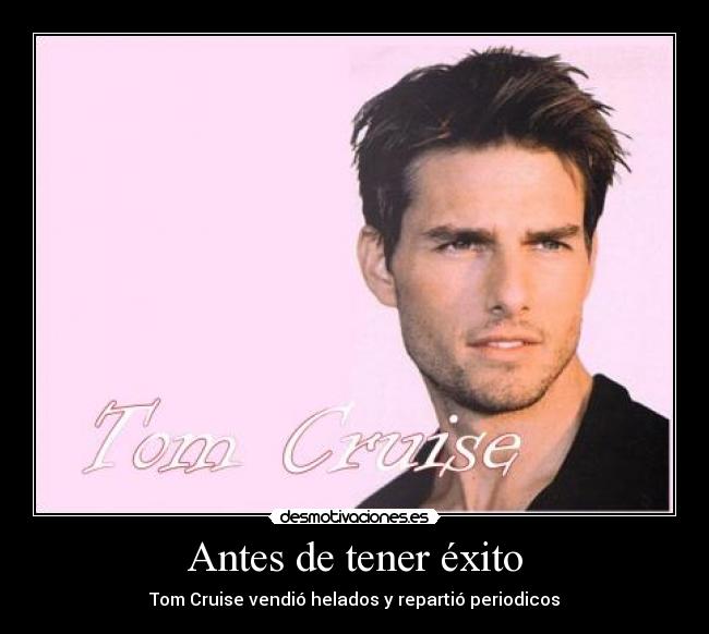 Antes de tener éxito - Tom Cruise vendió helados y repartió periodicos