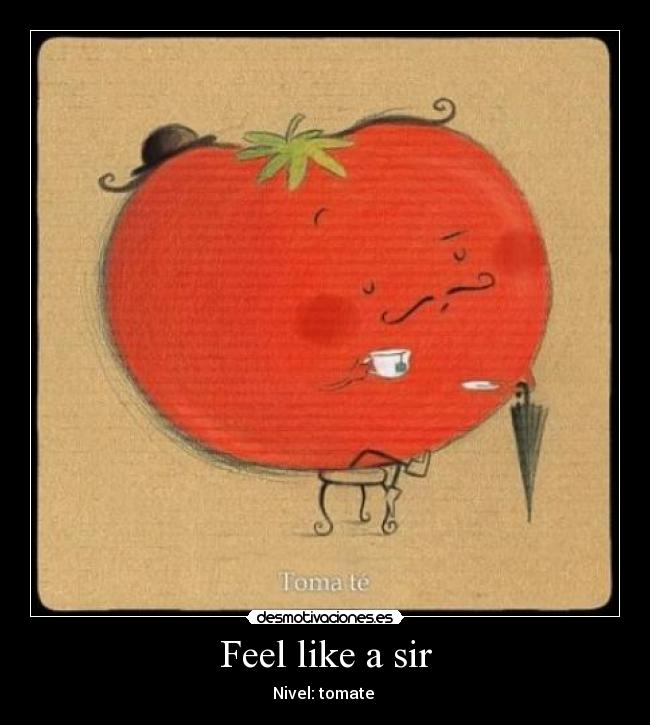 Feel like a sir - Nivel: tomate 