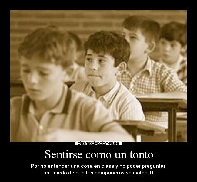 carteles tonto nopoderpreguntar desmotivaciones