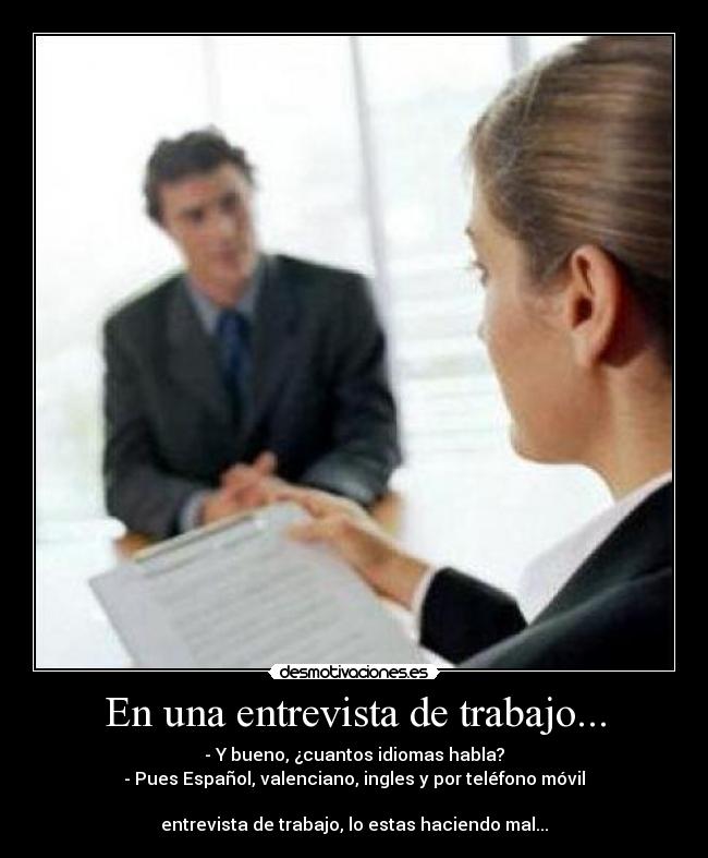 En una entrevista de trabajo... - 