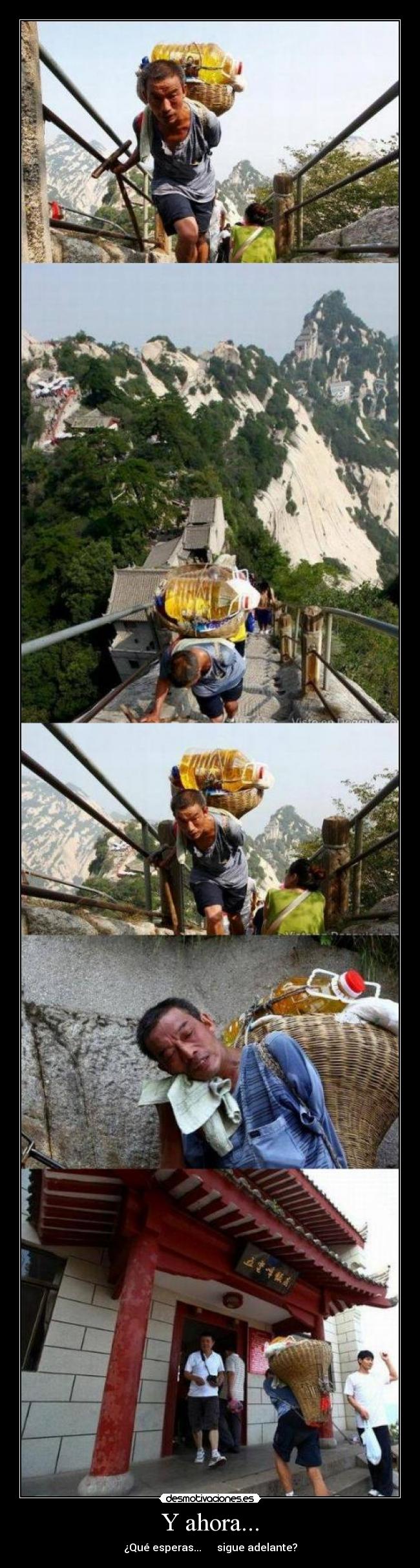 Y ahora... - ¿Qué esperas... sigue adelante?