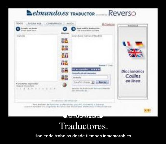 Traductores. - 