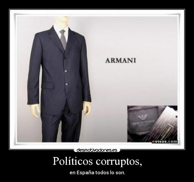 Políticos corruptos, - 