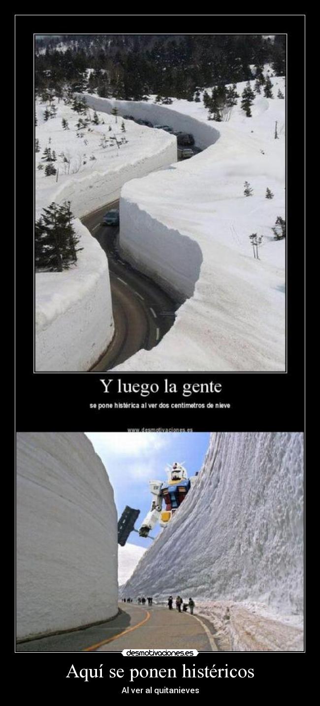 Aquí se ponen histéricos - Al ver al quitanieves