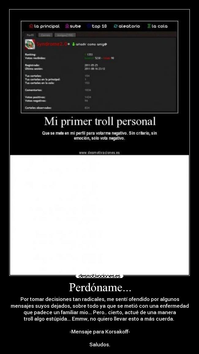 carteles perdon vale mas que mil palabras desmotivaciones