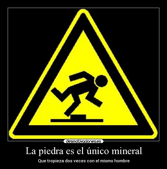 La piedra es el único mineral -