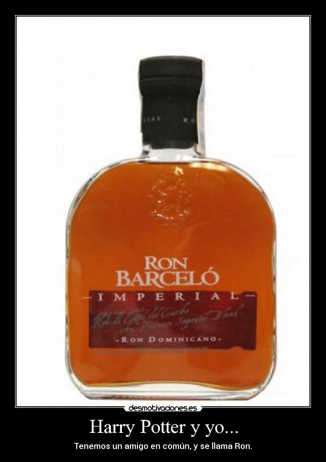 Harry Potter y yo... - Tenemos un amigo en común, y se llama Ron.