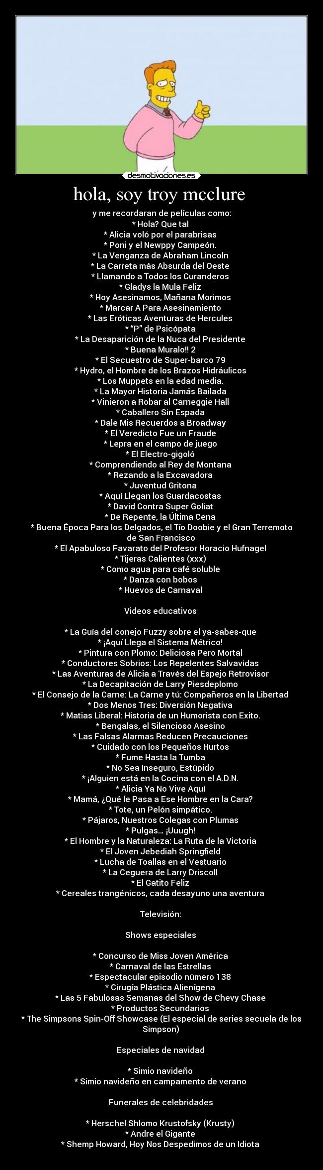 hola, soy troy mcclure  - 