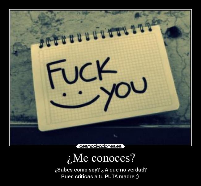 ¿Me conoces? -