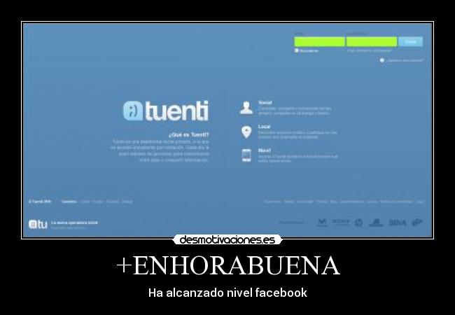 +ENHORABUENA - Ha alcanzado nivel facebook