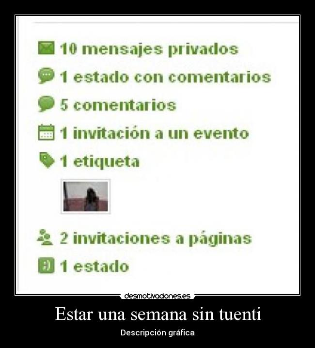 Estar una semana sin tuenti -