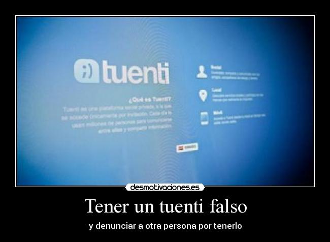 Tener un tuenti falso - 