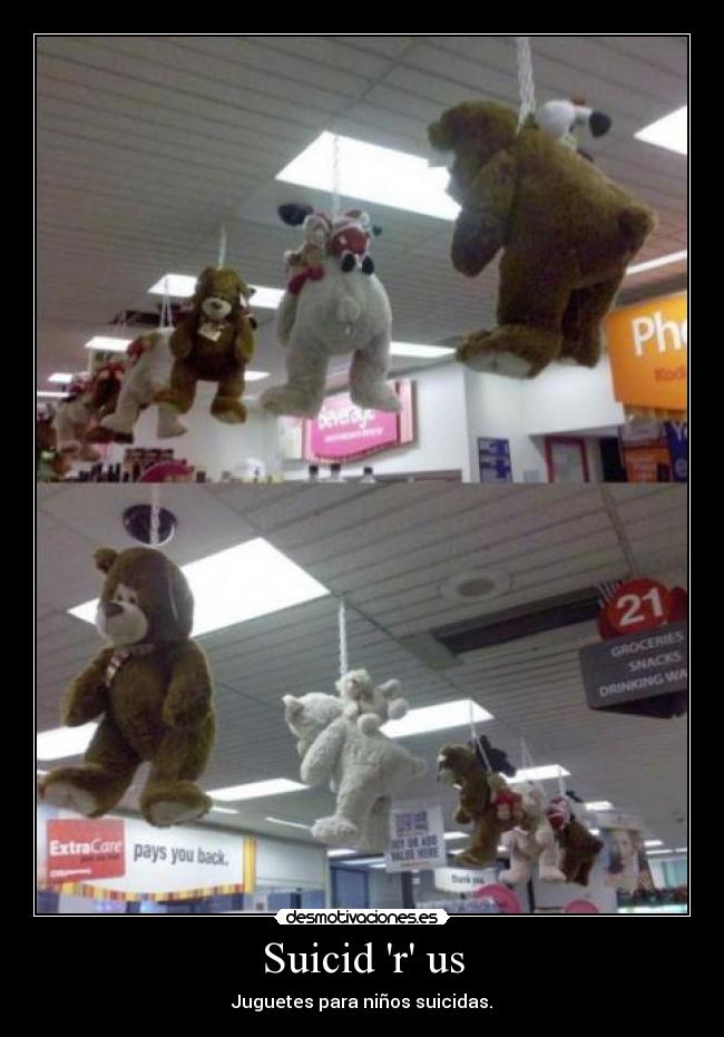 Suicid r us - Juguetes para niños suicidas.