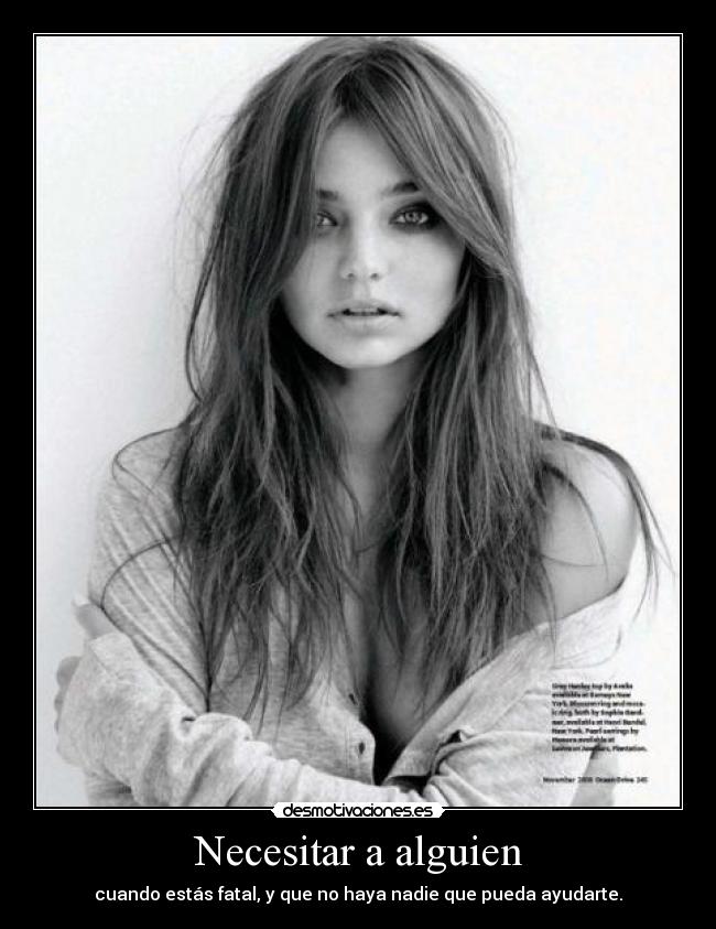 Necesitar a alguien -