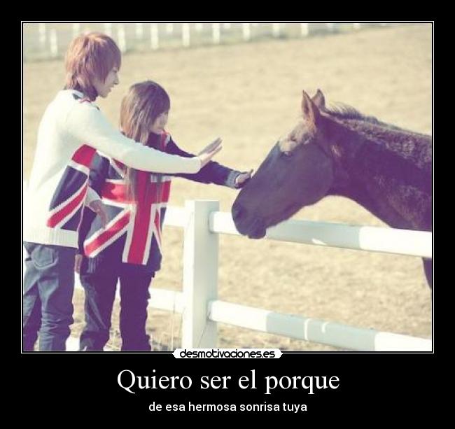 Quiero ser el porque - 