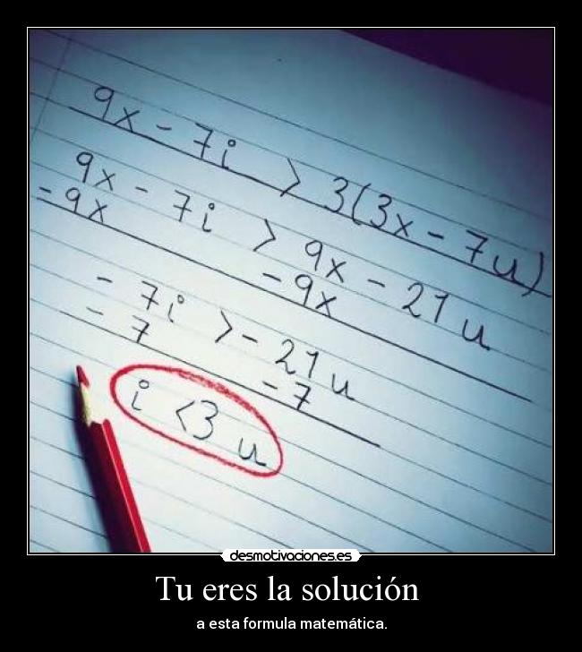 Tu eres la solución  - 