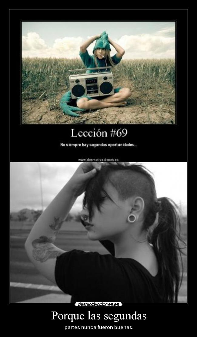 Porque las segundas - 