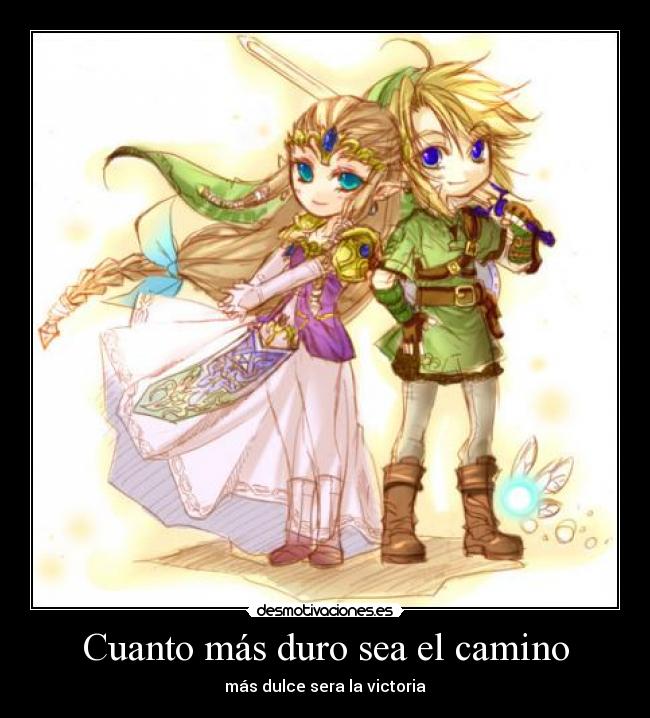 carteles camino victoria dulce the legend zelda link desmotivaciones