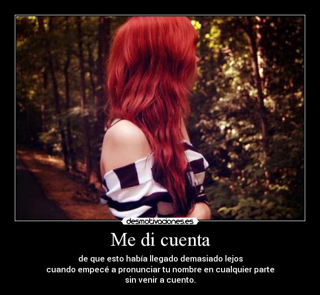 Me di cuenta - 