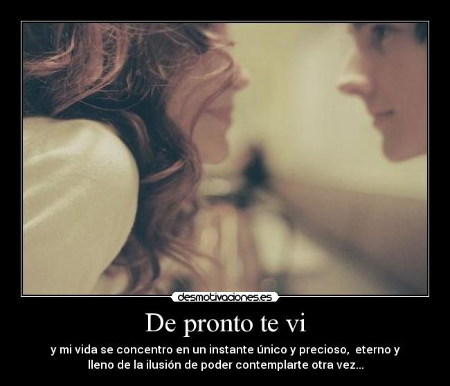 De pronto te vi - 