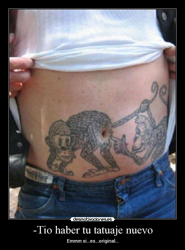 -Tio haber tu tatuaje nuevo -