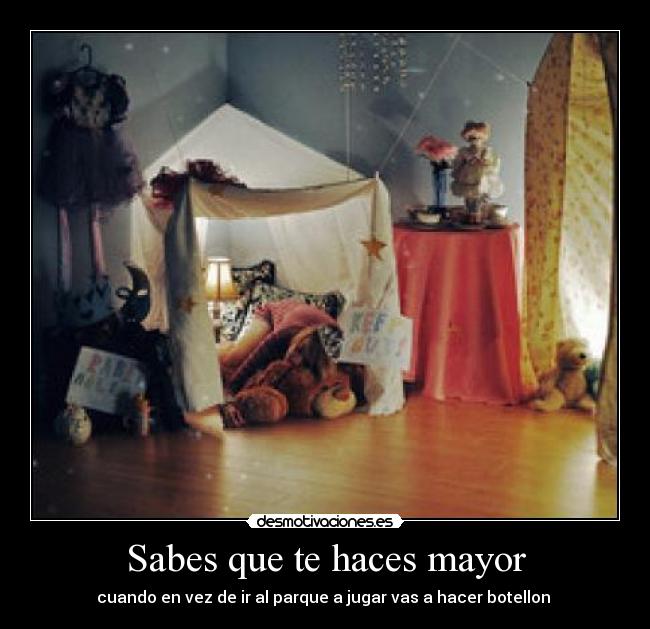 Sabes que te haces mayor - 
