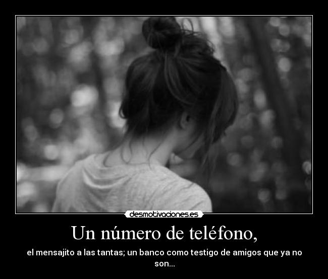 Un número de teléfono, - 