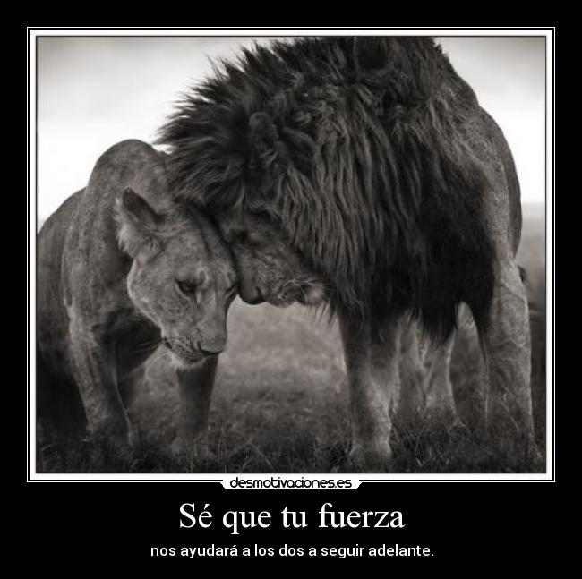 Sé que tu fuerza -