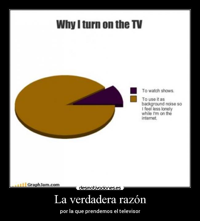 La verdadera razón - por la que prendemos el televisor