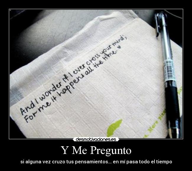 Y Me Pregunto -