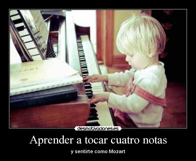 Aprender a tocar cuatro notas - 