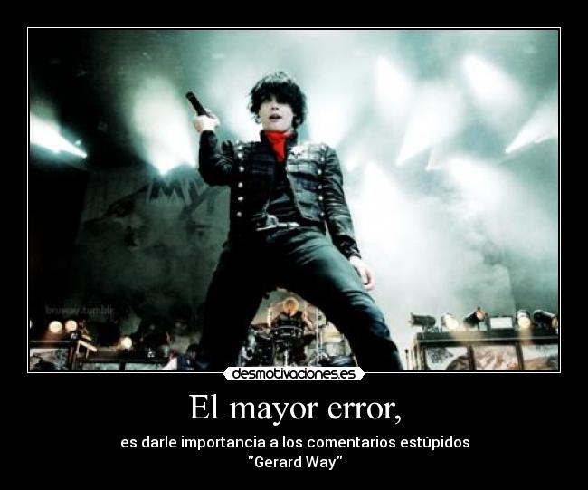 El mayor error, - 