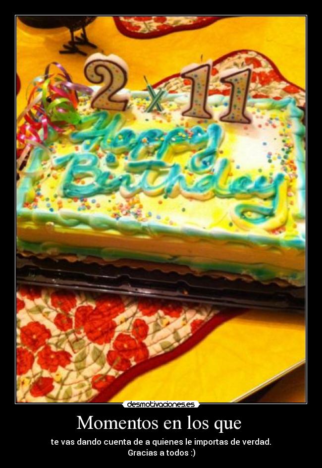 Momentos en los que -