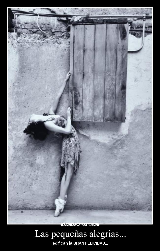 Las pequeñas alegrias... - edifican la GRAN FELICIDAD...