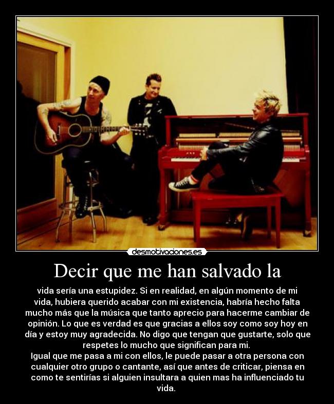 Decir que me han salvado la - 