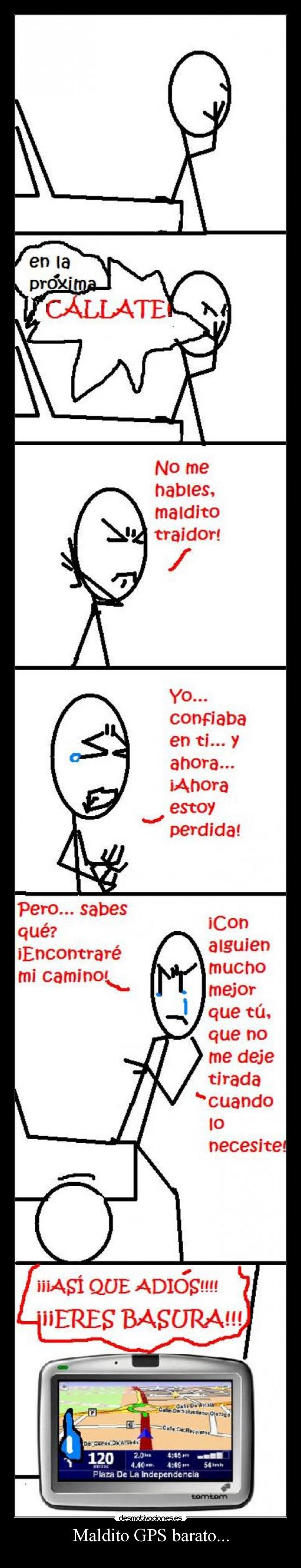 Maldito GPS barato... -