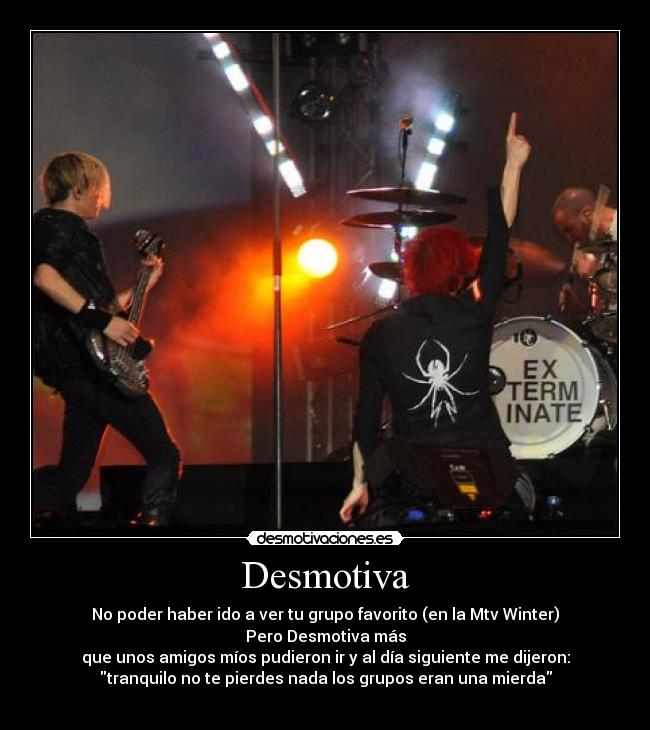 carteles mtv winter chemical romance sum desmotivaciones