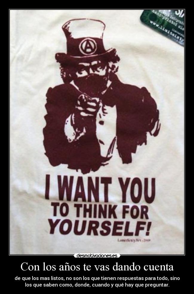 Con los años te vas dando cuenta -