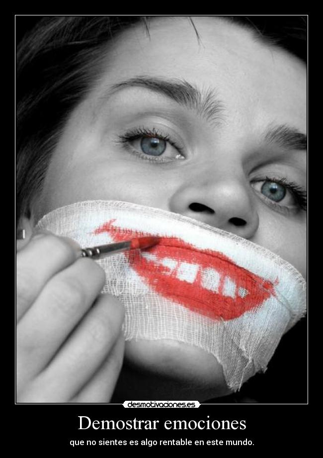 Demostrar emociones -