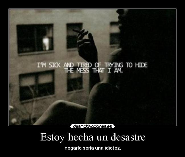 Estoy hecha un desastre -
