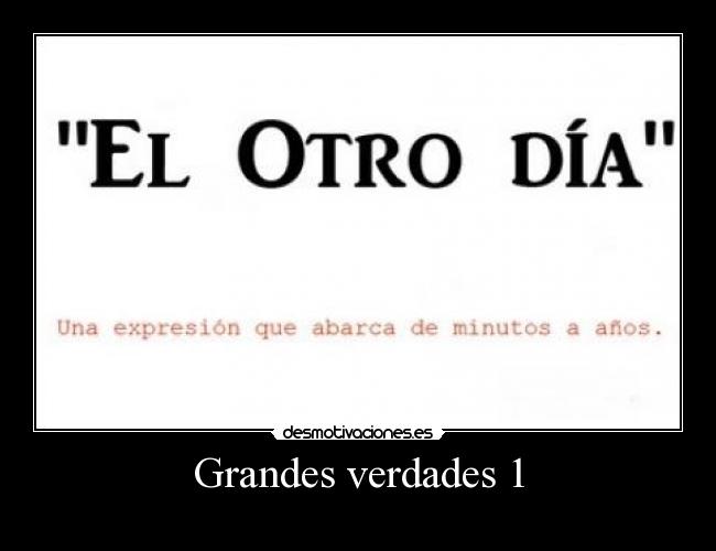 Grandes verdades 1 -