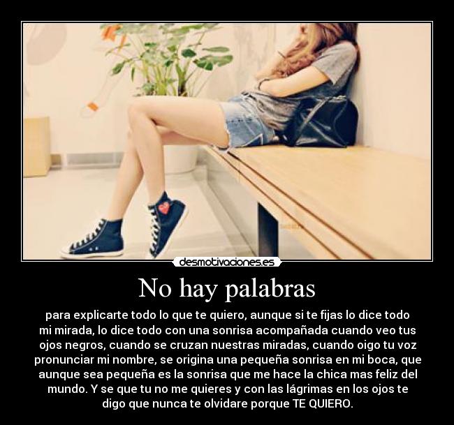 No hay palabras -