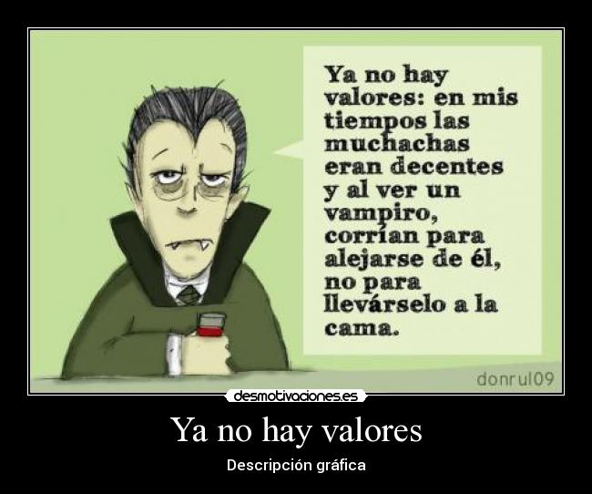 Ya no hay valores - Descripción gráfica